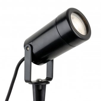 Tulsa Coastal IP44 Wall or Spike Light in Black