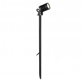 Veron Exterior IP65 LED Long Spike Spot Light in Black