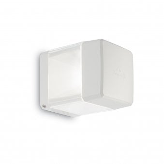 Elisa-WL Coastal 10w LED Wall Cube Light in White
