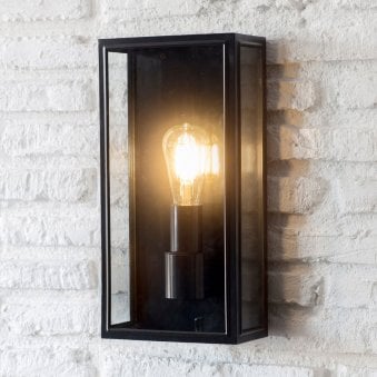 Belgrave Large Exterior Wall Lantern in Carbon Black