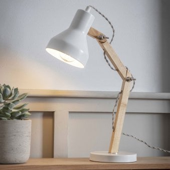 Folgate Desk Lamp in Lily White
