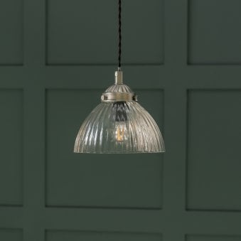 Fovant Small Pendant Light in Satin Nickel