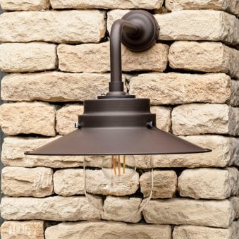 Semington Wall Light in Coffee Bean Steel 