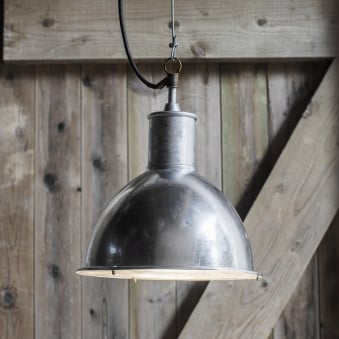 St Ives Bay Galvanised Outdoor Pendant Light