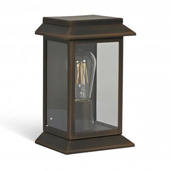 Stourton Wall Light in Antique Bronze Steel 