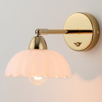 Flower Wall Light in Brass