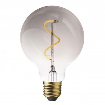 Replacement Smoked Glass Dimmable Warm White Low Voltage E27 Globe LED 1W 2300K 18lm