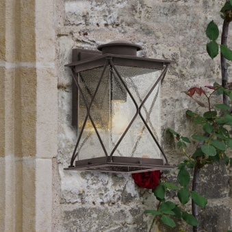 Argyle Medium Outdoor Wall Light in Weathered Zinc