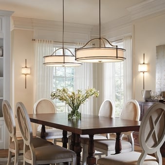 Emory 4 Light Pendant or Semi Flush Light in Classic Pewter