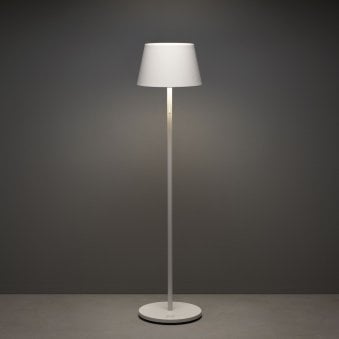 Pomezia IP54 USB Charged LED Floor Light in White