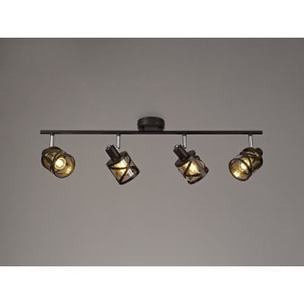 Harberton Four Bar Spotlight in Oiled Bronze