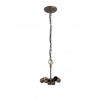 Knowstone Suspension 3 Light E27 Kit in Aged Antique Brass