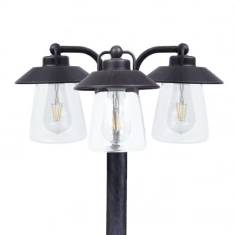 Cate Exterior Triple Head Tall Post