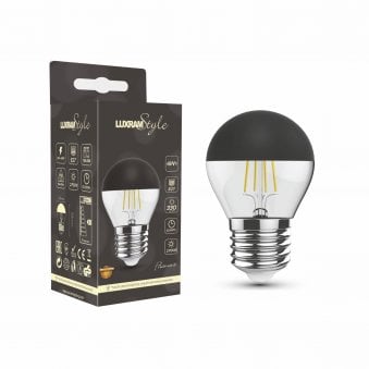 Classic Deco E27 Warm White Black Top LED Golf Ball 4W 2700K 330lm