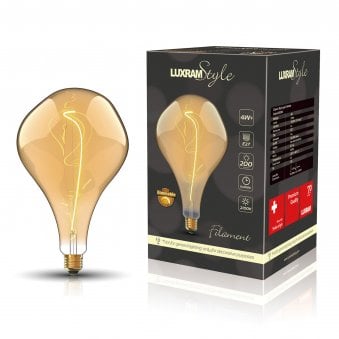 Classic Style E27 Amber Type D Dimmable Extra Warm White LED 4W 2100K 200lm