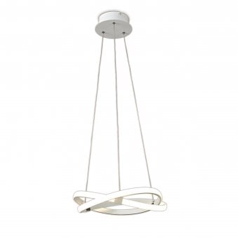 Infinity 30w LED Sculptured Pendant In White
