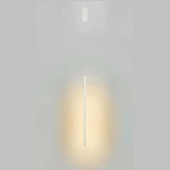 Torch Vertical LED Pendant In Sand White