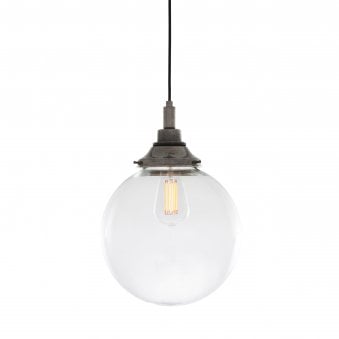 Laguna Pendant Light IP44 25cm in Antique Silver