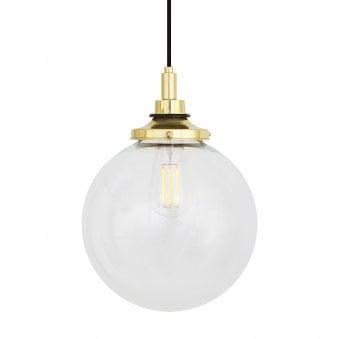 Laguna Pendant Light IP44 25cm in Polished Brass