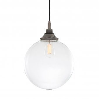 Laguna Pendant Light IP44 30cm in Antique Silver