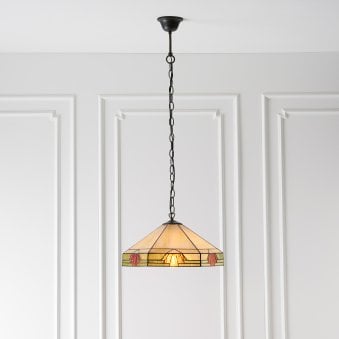 Nevada Medium Tiffany Glass Pendant