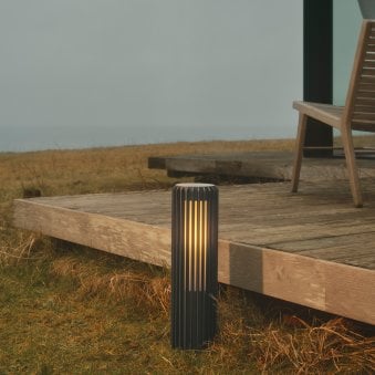 Aludra IP44 Coastal 45cm Bollard Light In Anthracite