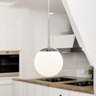 Cafe 15 Opal Pendant In Brushed Steel