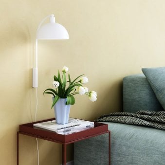 Ellen 20 Plugged Wall Light in White