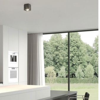 Ethan Surface Mounted Fixed Downlight Matt Black & Gold