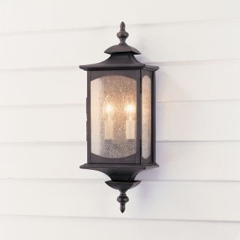 Market Square IP44 Exterior Medium Wall Light in Oil Rubbed Bronze Finish