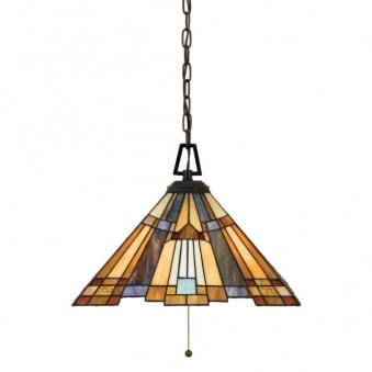 Tiffany Inglenook Ceiling Light Pendant