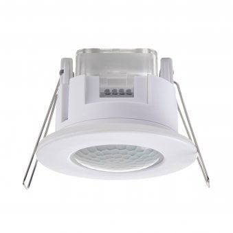 Recessed IP65 PIR Motion Sensor In White