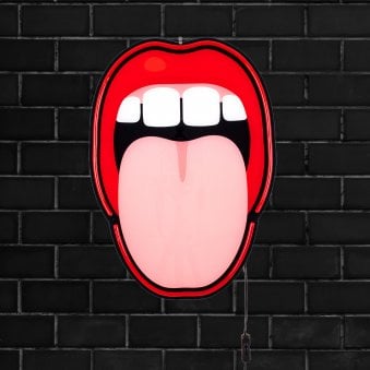 Blow Tounge LED Plugged Wall Lamp 