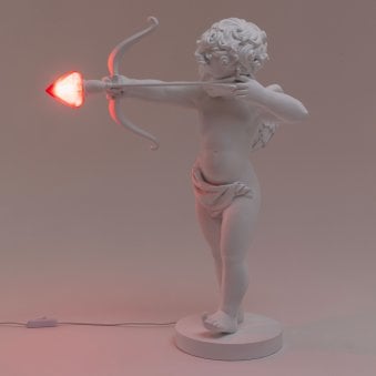 Cupid Table Lamp in White 