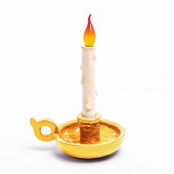 Grimm Candle Table Lamp in Gold