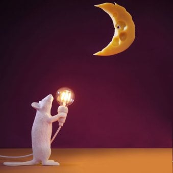 Mouse Lamp Standing Edition in White