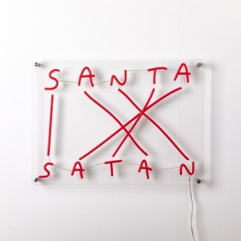 SANTA SATAN LED Plugged Wall Lamp 