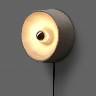Chadophe Small Plug In Wall Light In Concrete