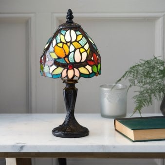 Sylvette Tiffany Glass Mini Table Lamp