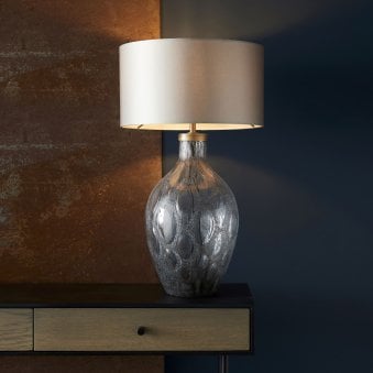 Shaftesbury Charcoal Artisan Glass Table Lamp Base