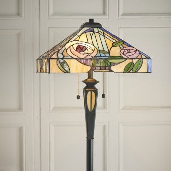 Willow Tiffany Glass Floor Lamp