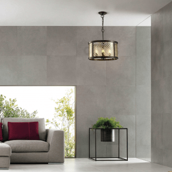 Asia 4 Light Pendant Light in Oiled Bronze