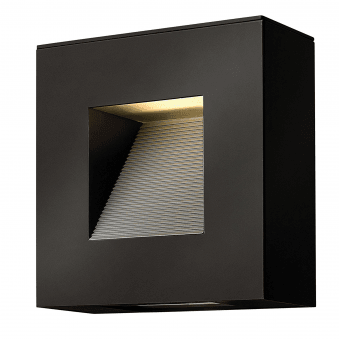 Luna Solid Aluminium LED Wall Light in Satin Black