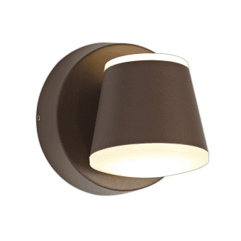 Yelland 2 x 6W LED IP54 Wall Light in Dark Brown