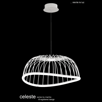 Celeste 610 LED Pendant Light in White