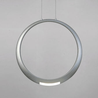 Ring 50cm 23w LED Pendant in Silver